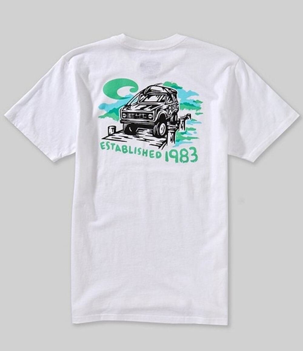 NWT Costa Dock Life Short Sleeve T-Shirt in White size Large
